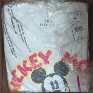 Disney White Mickey Mouse Short Sleeve Tee